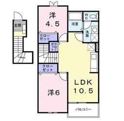 アンソレイエメゾンＥの物件間取画像